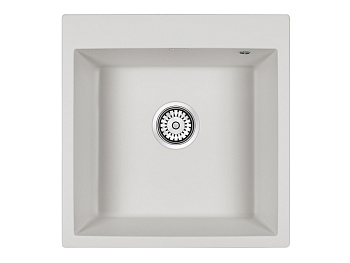 Кухонная мойка Paulmark KANTE 50 PM105152-WH 50х50 цвет белый